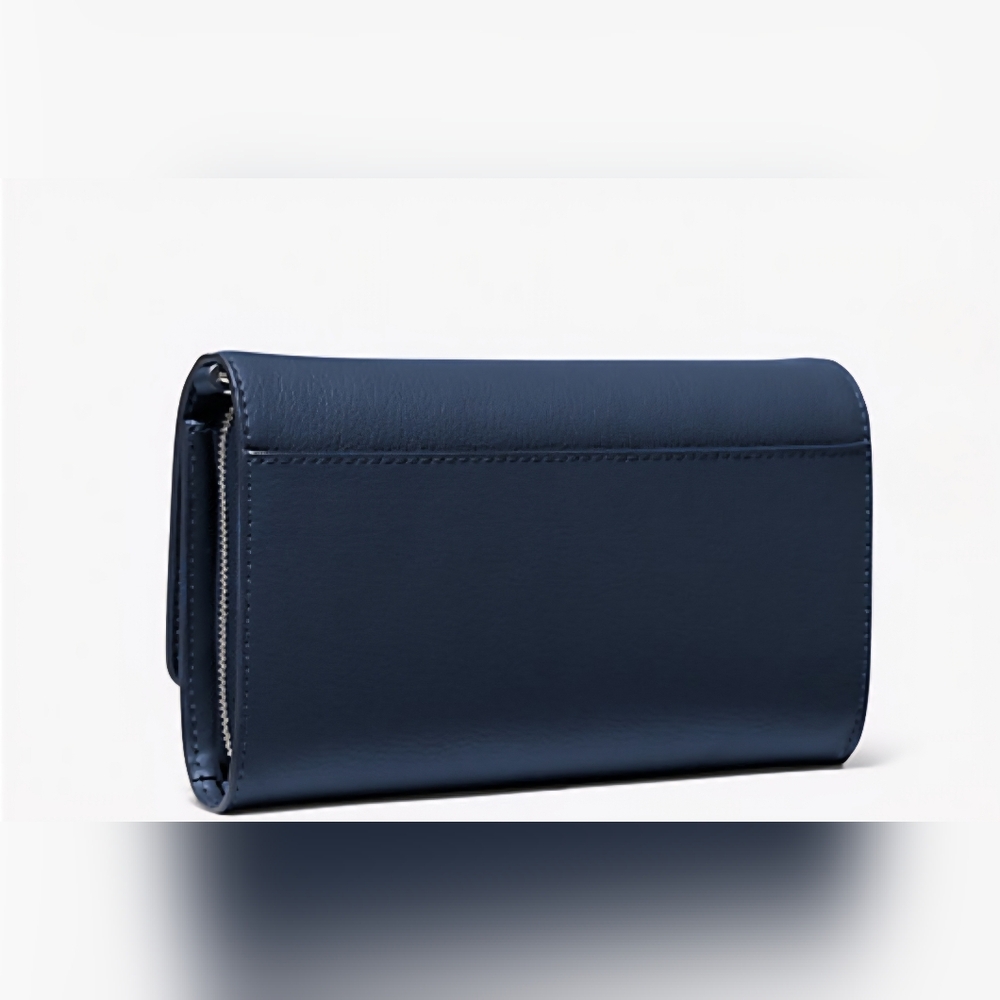 Michael Kors Jet Set Navy Blue Large Leather Crossbody Bag NWT - Picture 3 of 4